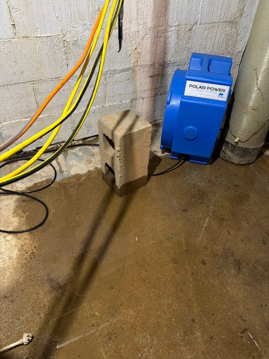 Basement water extraction in Sycamore Springs Indiana home